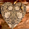 William Morris Wooden Heart Pimpernel