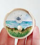 Handmade Seagull Fridge Magnet, Mini Sea Glass Watercolour Sustainable Art - Image 2