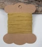 Hand Dyed Natural Dye Pure Wool Pomegranate Gold Couching Thread - Image 1