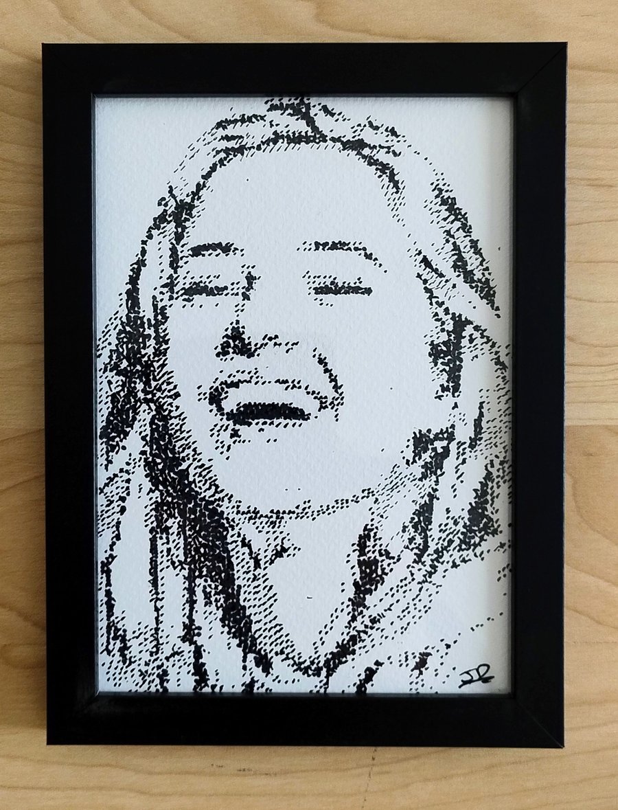 Unfiltered Joy - Original Hand-Drawn Ink on Artist Paper - Framed