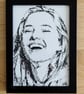 Unfiltered Joy - Original Hand-Drawn Ink on Artist Paper - Framed