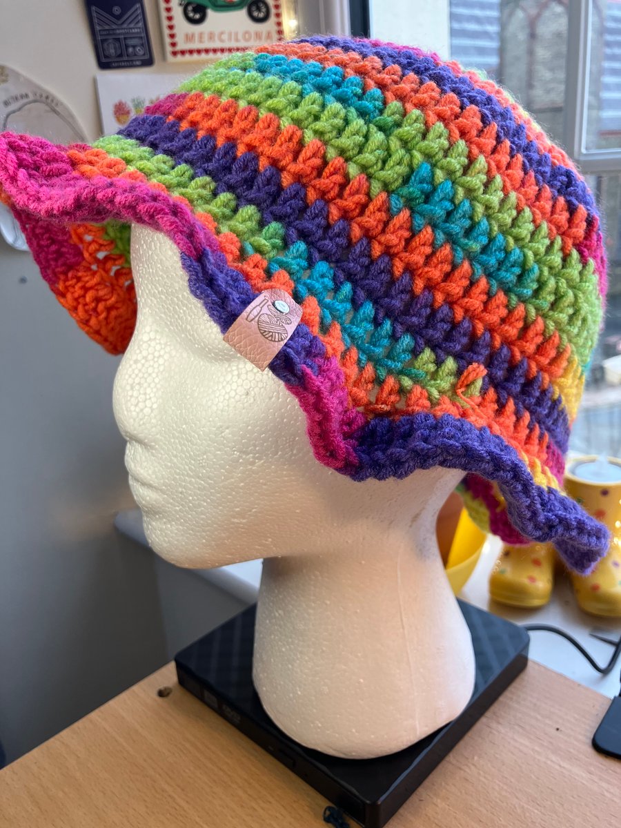 "Party Time" Crochet Bucket Hat
