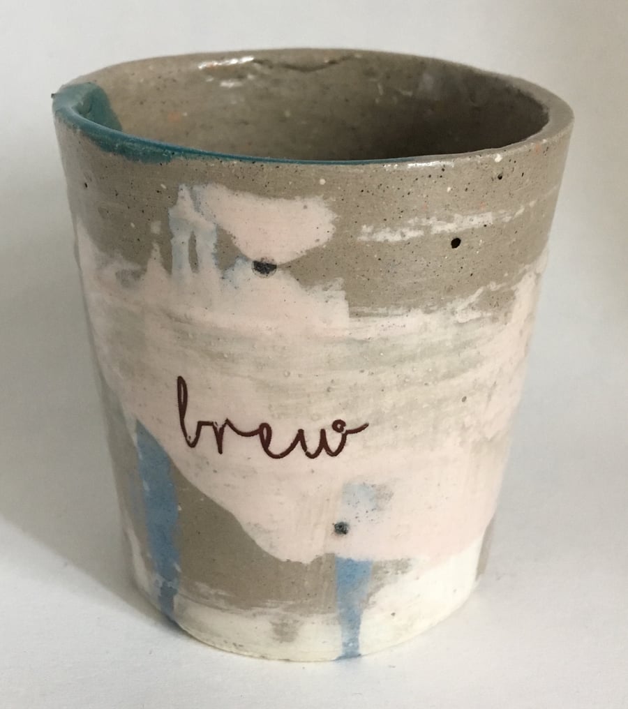 "Brew” Espresso ceramic beaker, Cup, Coffee, tea