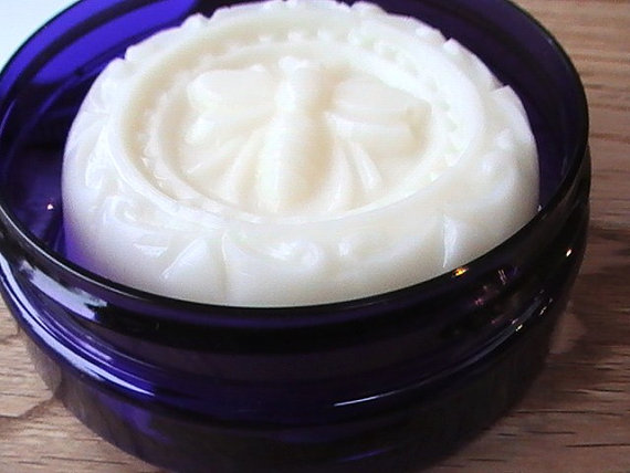 Beeswax Lotion Bar with Natural Rose Scent, Solid Body Butter