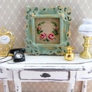 Handmade 1.12 Scale Dollhouse Miniature Cross Stitch Picture