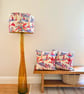 Large Cheeky Monkey Linen Drum Table - Floor Lampshade, Statement Light - Image 3