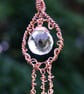 Rainbow Crystal Copper Window Hanging with Beaded Dangles - Image 6