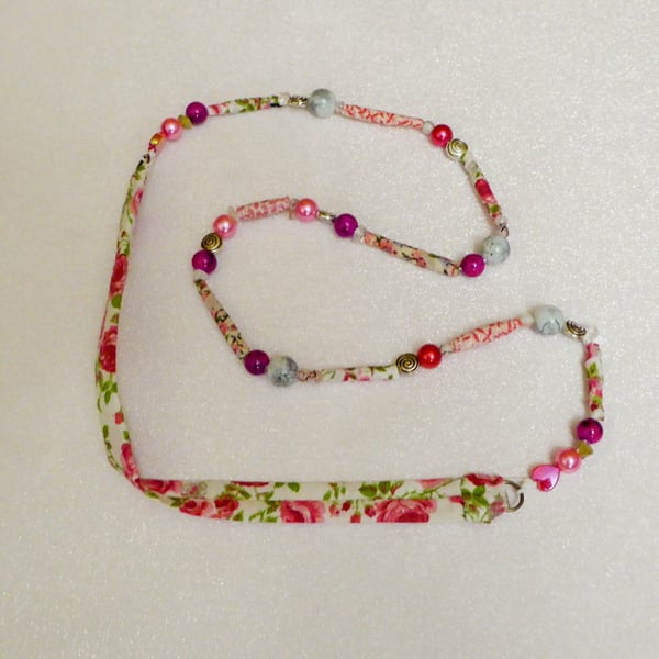 Textile Bead Necklace