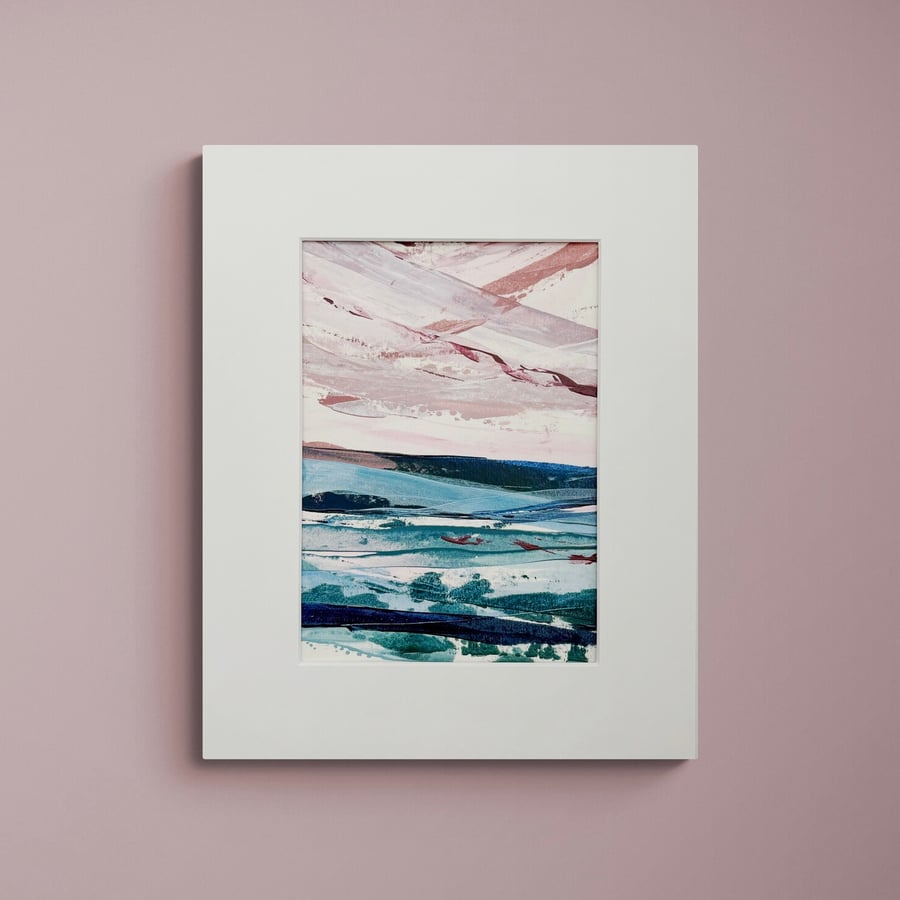 Original Seascape Painting - Softly came the Sunset