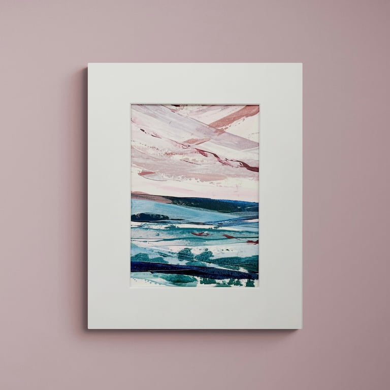 Original Seascape Painting - Softly came the Sunset