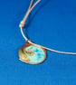 Circular Spiral Wave Enamel Pendant - Image 4