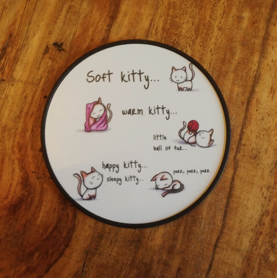 Big Bang Style Soft Kitty Coaster