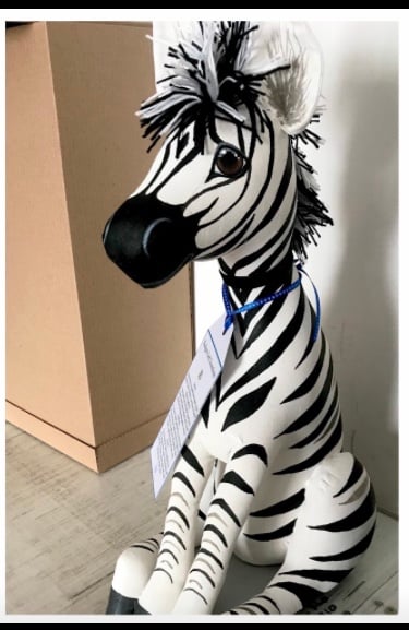 Zebra doorstop 