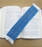 Handwoven blue bookmark - Image 1