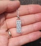 Silver leaf pendant necklace - Image 4