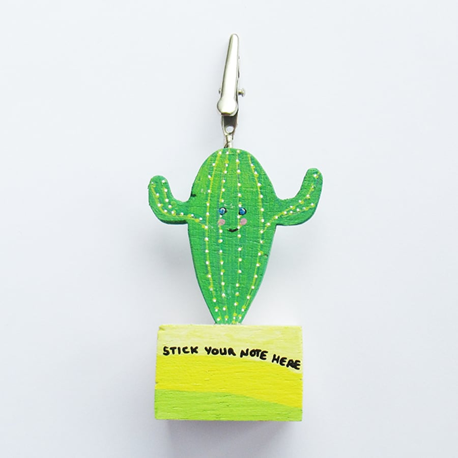 Cactus memo, photo holder - Stick your note here