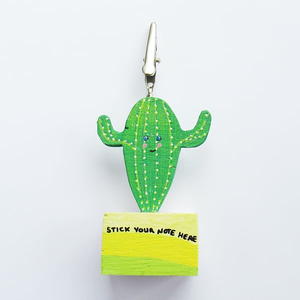 Cactus memo, photo holder - Stick your note here