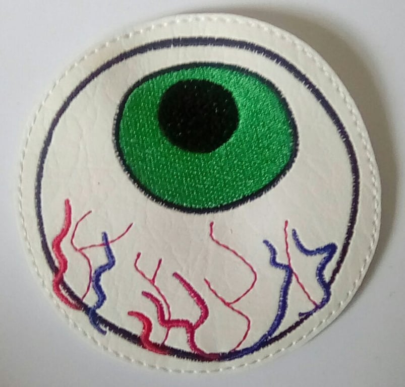 670. Creepy eyeball coaster.