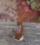 Needle Felt Hare - wool hare - hare ornament - Brown hare