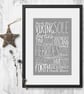 Shipping Forecast any colour, bespoke typographic print - Image 4