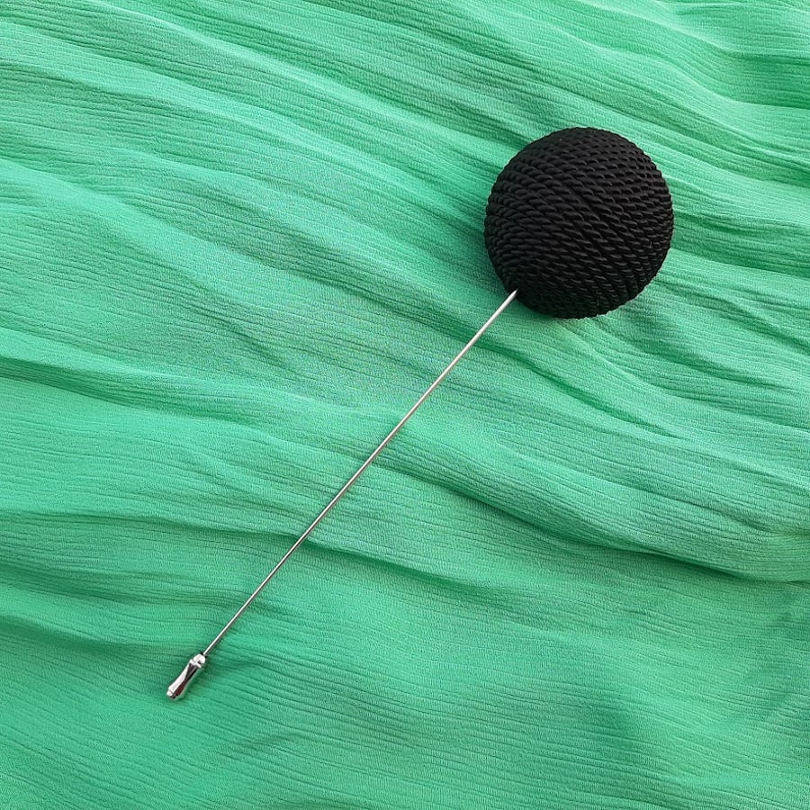 Black Ball Hat Pin