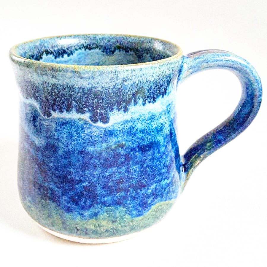 Mug with Blue Glazes