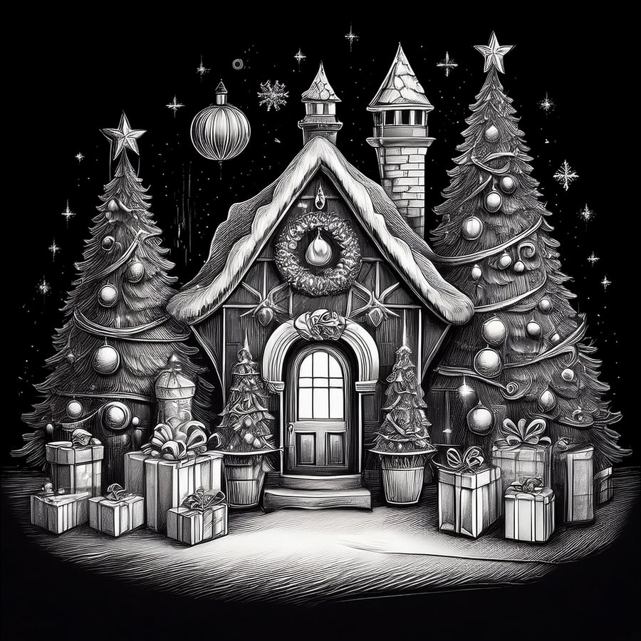 laser engraved slate coaster x-mas design no: 33