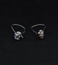 Silver Cluster Dangle Earrings   - Image 5