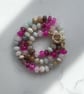 Raspberry Ripple Hand Knotted Beaded Gemstone Necklace - Image 6