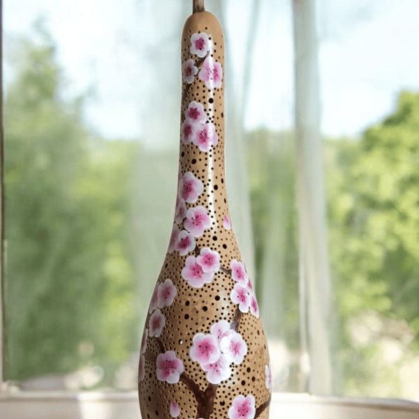 Cherry Blossom Gourd Lamp