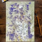 Purple Mountains A4 Giclee Digital Art Print