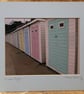 Beach huts, Lyme Regis. Mounted colour photograph, 10" x 12" - Image 2