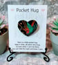 Pocket Hug Wood Heart Badge. - Image 1