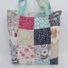 SALE now 5.00 Tote Bag Patchwork Multi Coloured