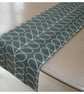 Two Table Runners 120cm x 47cm Duck Egg And Grey - Image 5