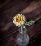 White Chrysanthemum Crochet Bookmark - Image 4