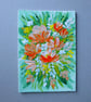 Original art acrylic floral painting ( ref FA 401 D1 ) - Image 1