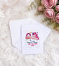 Funny Cross Stitch Card - I Like Pretty Things - Rude Unicorn Card for Friend