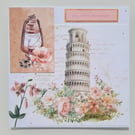 Pisa Tuscany ‘Pop Some Champagne’ Special Occasion Card - Birthday, Wedding, etc