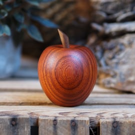 Wooden Apple keepsake. Cremation urn. Miniature urn.