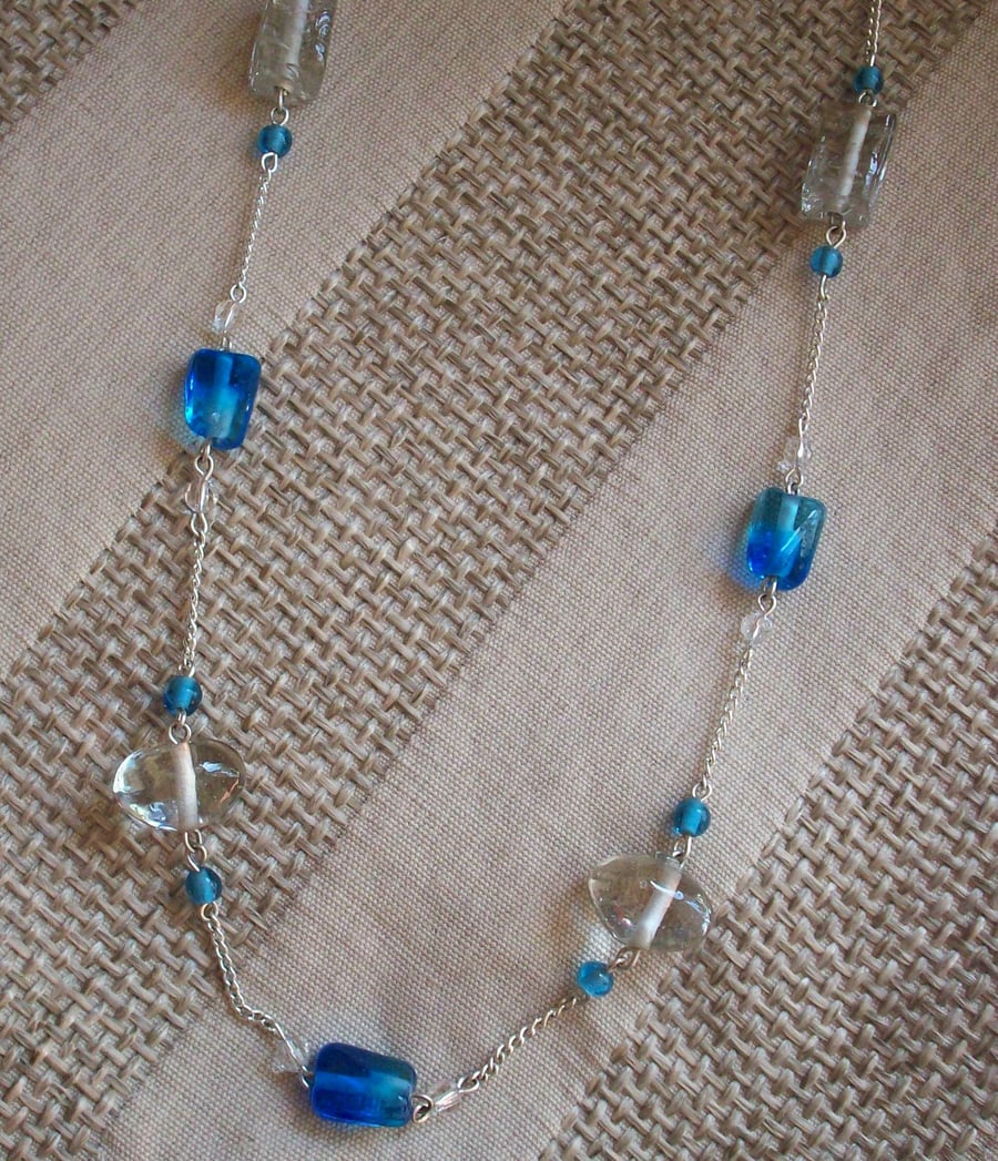 Sale- Paradise blue necklace