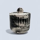 Black and White Lidded Keepsake or Jewellery Box ltp16