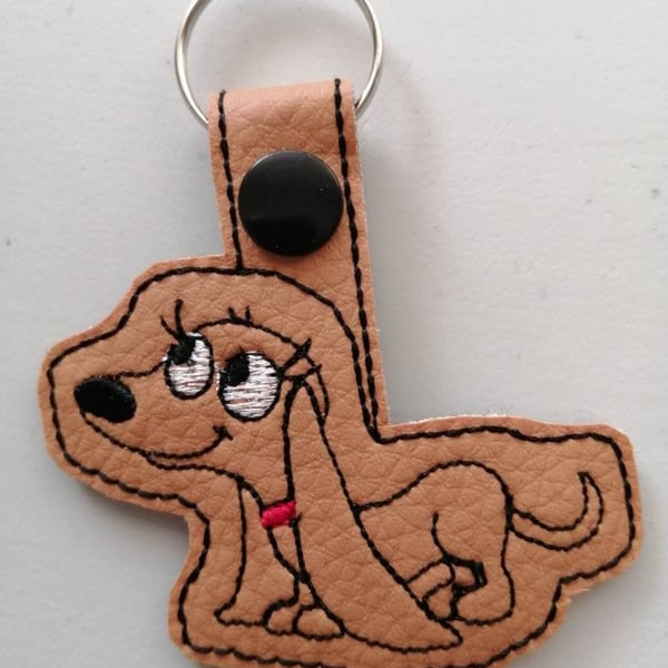 807. Dachshund keyring.