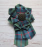 Flower of Scotland Celtic Tartan Brooch Pin  - Image 1
