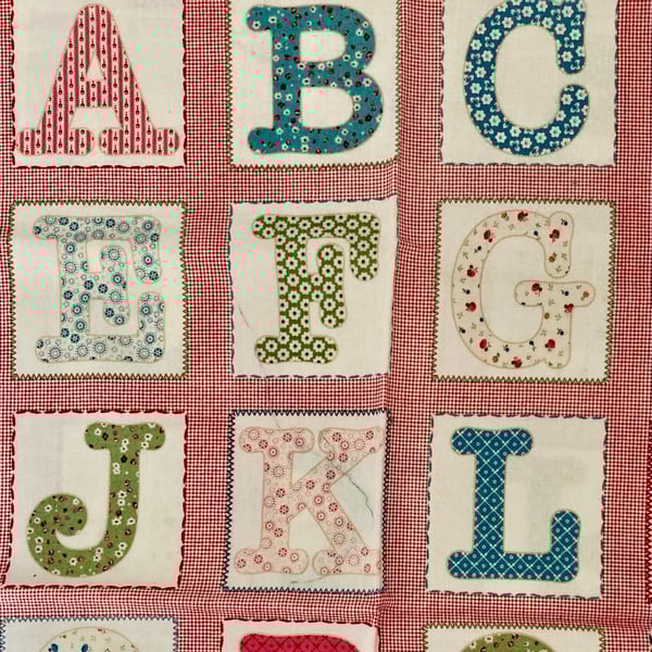 Half a Metre of Alphabet Fabric