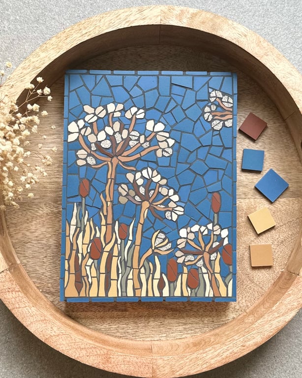 Original Floral Art - Late Summer Meadow Mosaic