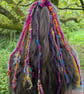 Arty Dreads for Shoulder Length Hair (mainly Turquoise, yellow, pink & green) - Image 6