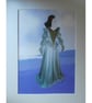 Lady on the Lake giclee print, fairytale dress picture, myth, boho bridal dress - Image 2