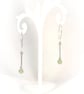 Sterling silver earrings with peridot - Image 2