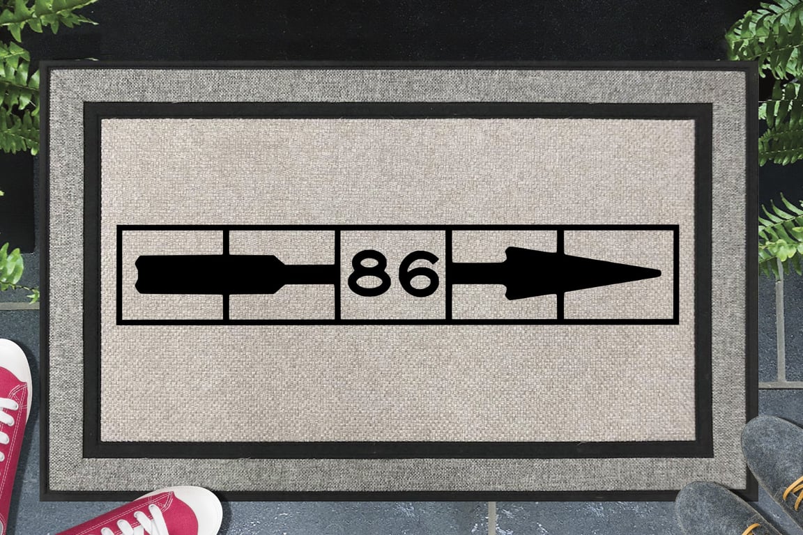 New York City Subway Doormat - 86th St. Manhattan - All Weather - 45x70cm 